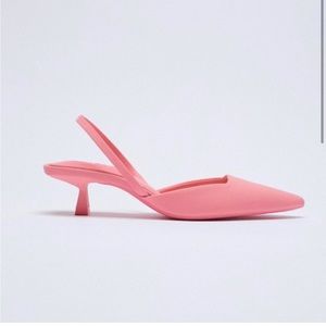 Zara Pink Kitten Heels